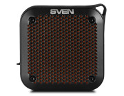 SVEN PS-88 Black, Bluetooth Waterproof Portable Speaker, 7W RMS, Water protection (IPx7), LED display, Support for iPad & smartphone, FM tuner, USB & microSD, TWS, built-in lithium battery -1500 mAh, ability to control the tracks, AUX stereo input